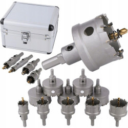 Otwornice Widiowe Wiertła Koronki Do Metalu 10 szt