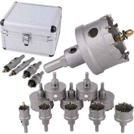 Otwornice Widiowe Wiertła Koronki Do Metalu 10 szt