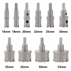 Otwornice Widiowe Wiertła Koronki Do Metalu 10 szt