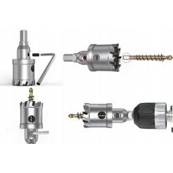 Otwornice Widiowe Wiertła Koronki Do Metalu 10 szt