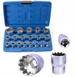 Nasadki SPLINE 19pcs 1/2" XL19SP  waizka