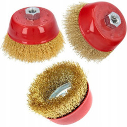 Szczotka ZLOTA druciana 75mm Drut skrecany
