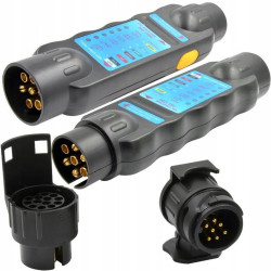 TESTER GNIAZDA WTYCZKI PRZYCZEPY ŚWIATŁA ADAPTERY