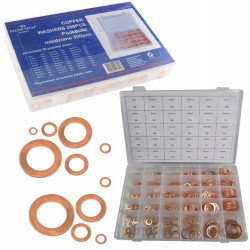 PODKŁADKI MIEDZIANE USZCZELKI MIEDŹ ZESTAW 300 SZT