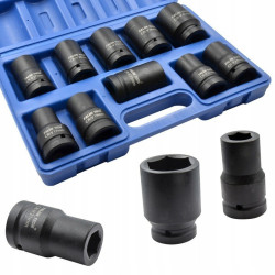 Nasadki udarowe 1" 10szt 17-41mm