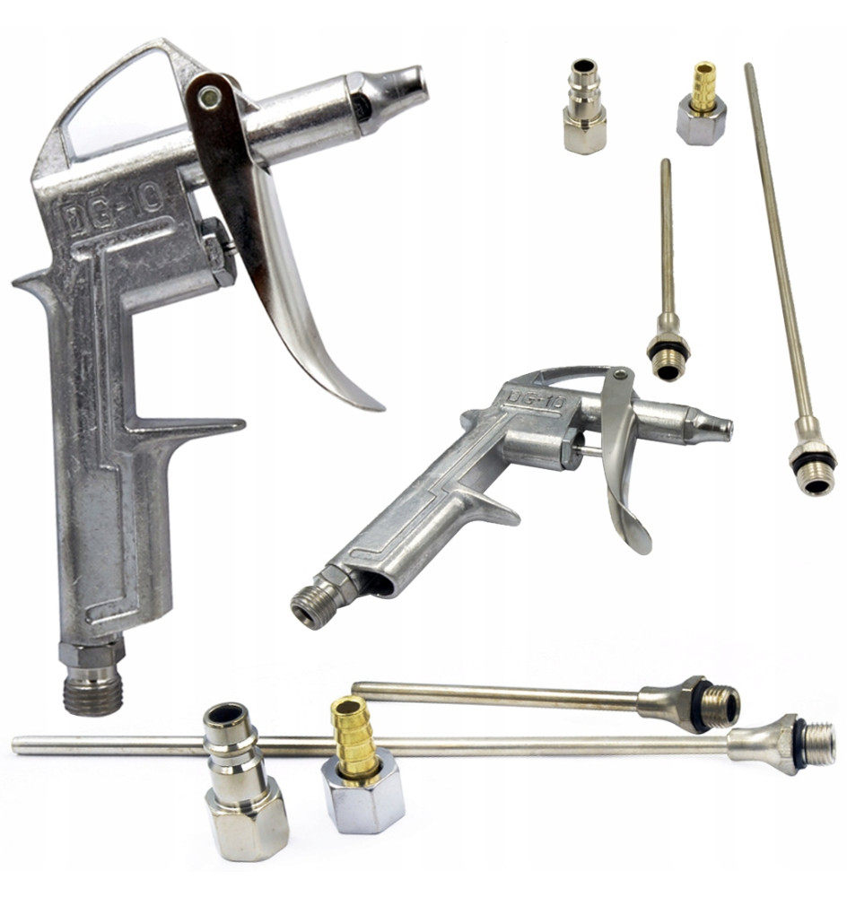 Pistolet + dysze do przedmuchiwania