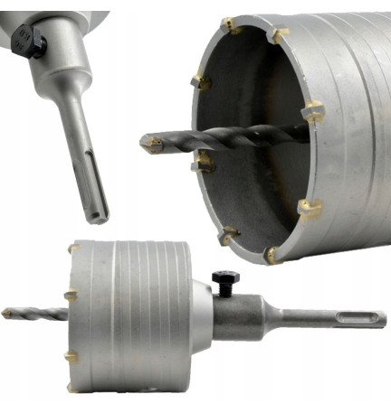 Otwornica koronkowa do Betonu SDS PLUS 65mm PUSZKA
