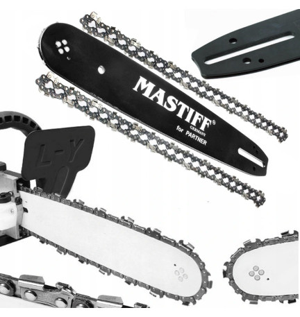 PROWADNICA 14 + DWA ŁANCUCHY 3/8" 1,3mm 52