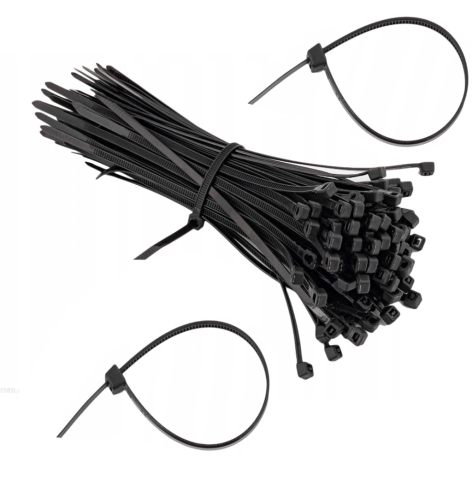 OPASKI ZACISKOWE NYLONOWE 400x4,8mm 100sz