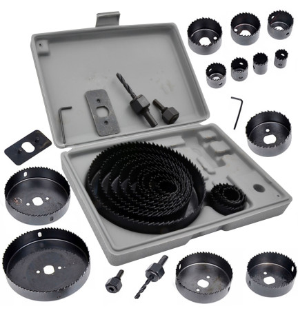 ZESTAW OTWORNIC OTWORNICE DO DREWNA 16el. 19-127mm