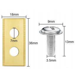 NÓŻ 36MM 30SZT NOŻYKI ROBOTA KOSZĄCEGO WORX NAC