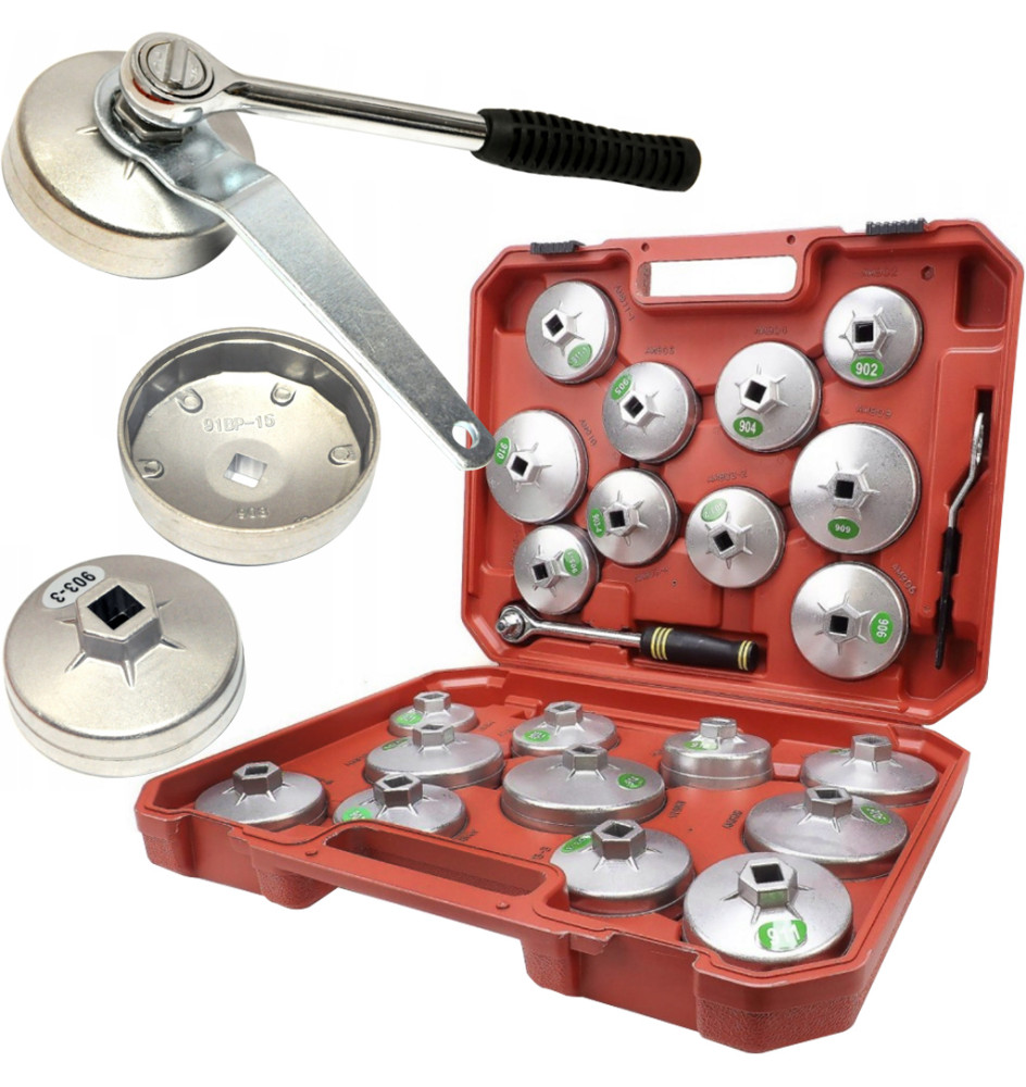 Zestaw kluczy do filtra oleju 23pcs