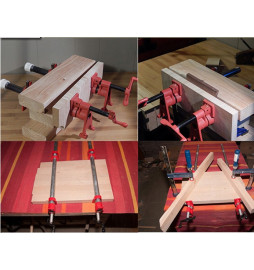 4-SZT ŚCISK STOLARSKI RUROWY BEZKOŃCOWY 3/4"