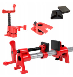 4-SZT ŚCISK STOLARSKI RUROWY BEZKOŃCOWY 3/4"