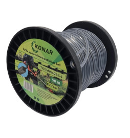 ŻYŁKA TNĄCA DO KOSY KWADRAT 2.7mm 50m ZBROJONA