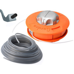 Głowica pomaranczowa RQ + żyłka wzmac 2,4 kwadrat