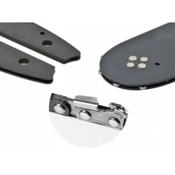 Prowadnica + 2 lancuchy 14"38cm 3/8" 1,3mm 50og