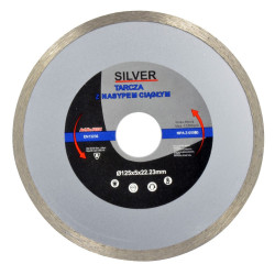 TARCZA DIAMENTOWA 125 22.2 SILVER GŁADKA GLAZURY