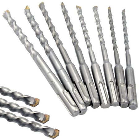 WIERTŁA DO BETONU SDS PLUS ZESTAW WIERTEŁ 8 SZT