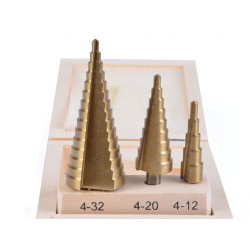 Wiertla stozkowe 3szt (4-32)